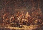 CUYP, Benjamin Gerritsz. Peasants in the Tavern china oil painting reproduction